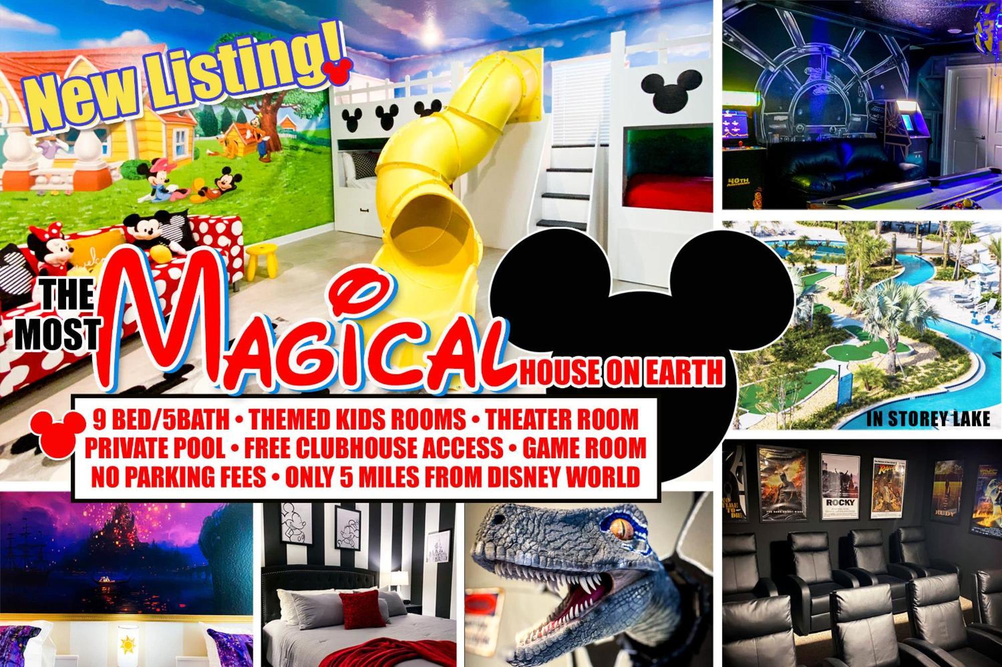 Magical Family Vacation Home Near Disney World At Storey Lake, Star Wars Gameroom, Pool, Theater, Mickey Slide, Sleeps Up To 28 Kissimmee Extérieur photo